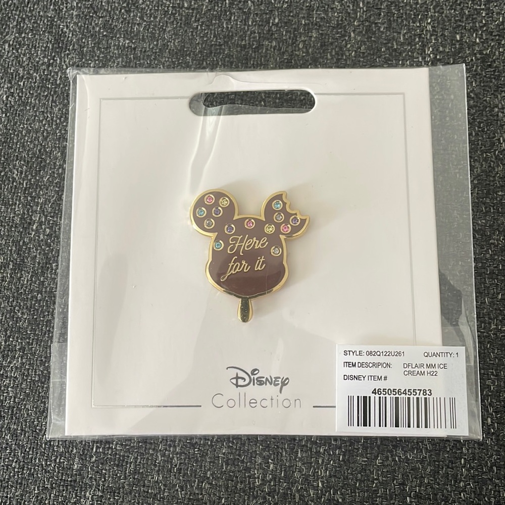 Disney Parks Ice Cream Here for it Pin